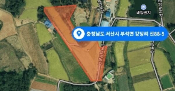 충청남도 서산시 부석면 강당리 OOOOO 임야 경매 물건 이미지