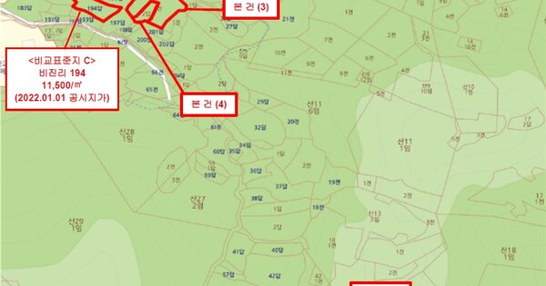 경상남도 통영시 한산면 비진리 OOO 임야 경매 물건 이미지