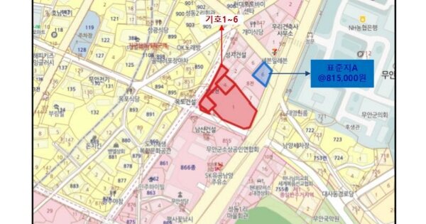 전라남도 무안군 무안읍 성동리 OOOOO O OOO 대지 경매 물건 이미지