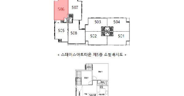 인천광역시 서구 검암동 627-1 스페이스아트타운  5층506호 미지정 경매 물건 이미지