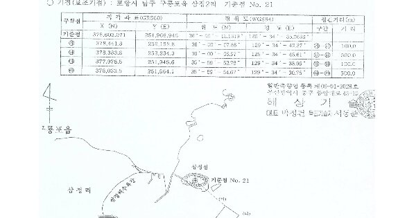 경상북도 포항시 남구 구룡포읍 삼정리 OO 어업권 경매 물건 이미지