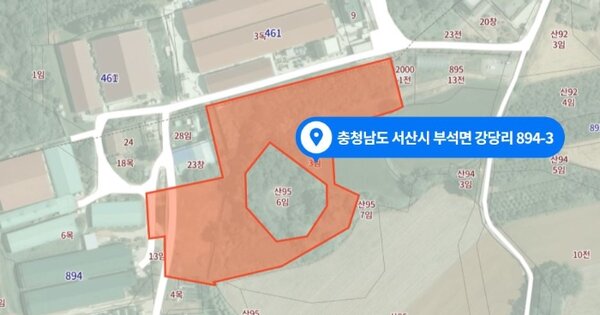 충청남도 서산시 부석면 강당리 OOOOO 임야 경매 물건 이미지