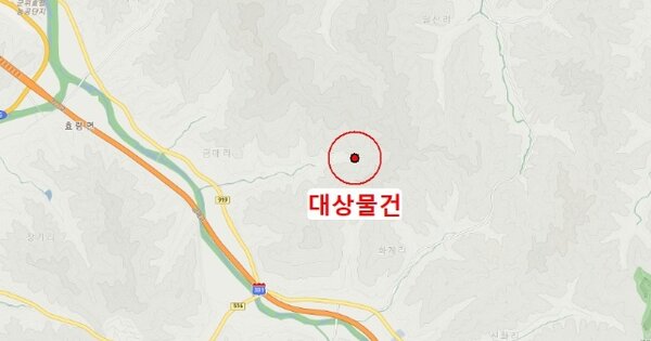 대구 군위군 효령면 금매리 OOO 임야 경매 물건 이미지