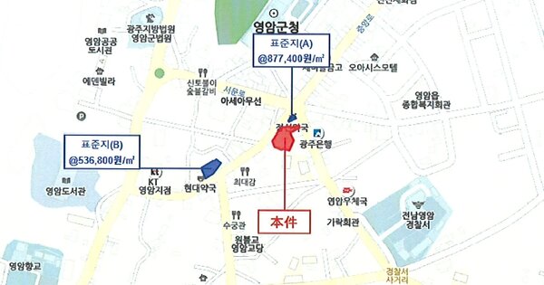 전라남도 영암군 영암읍 서남리 OOOO 대지 경매 물건 이미지