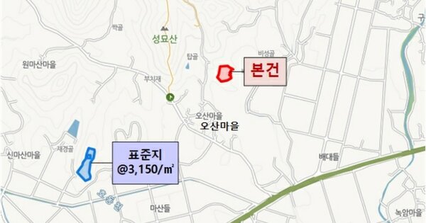 전라남도 영암군 군서면 마산리 OOO 임야 경매 물건 이미지