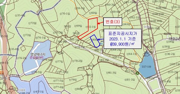 경상북도 포항시 북구 창포동 OOOOO 임야 경매 물건 이미지