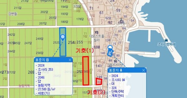 경상북도 포항시 북구 송라면 조사리 OOO 답 경매 물건 이미지