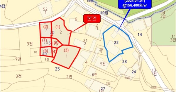 전라남도 목포시 대양동 OOOO O OOO 대지 경매 물건 이미지