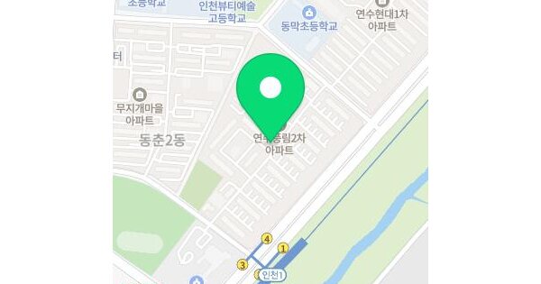 인천광역시 연수구 동춘동 929 연수2차풍림아파트 108동 5층506호 미지정 경매 물건 이미지