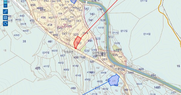 경상북도 칠곡군 동명면 송산리 532-3  미지정 경매 물건 이미지