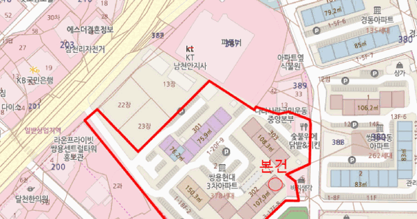 충청남도 천안시 서북구 쌍용동 388-2 현대아파트 302동 9층908호 미지정 경매 물건 이미지
