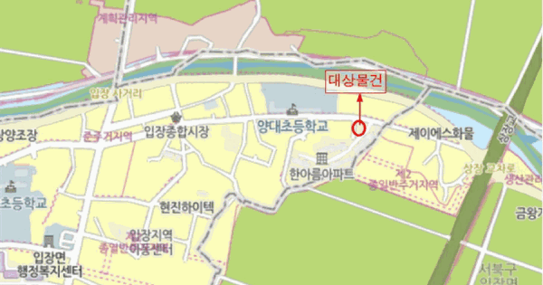 충청남도 천안시 서북구 입장면 하장리 4-1 한아름아파트 상가동 지1층비01호 미지정 경매 물건 이미지