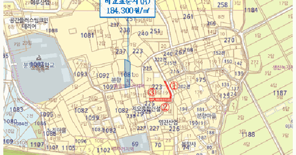 전라남도 장성군 남면 분향리 223-11  미지정 경매 물건 이미지