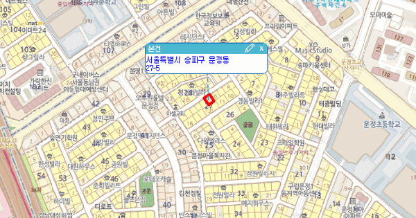 서울특별시 송파구 문정동 27-5  4층402호 미지정 경매 물건 이미지