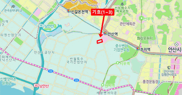 경기도 안산시 단원구 신길동 1229 리드스마트스퀘어지식산업센터  1층씨이-108호 미지정 경매 물건 이미지