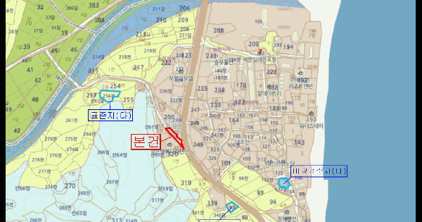 경상북도 포항시 남구 장기면 대진리 322-2  미지정 경매 물건 이미지