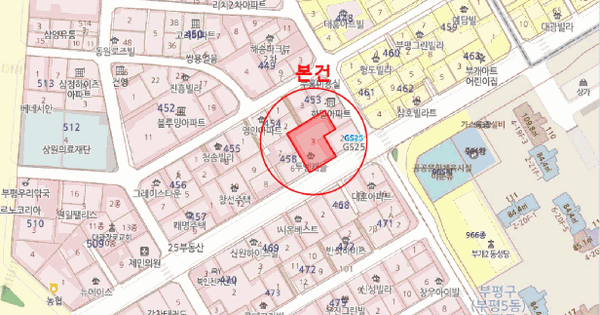인천광역시 부평구 부평동 458-3 투엠캐슬  6층604호 미지정 경매 물건 이미지