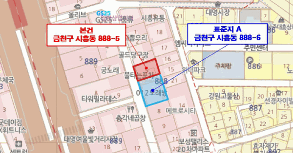 서울특별시 금천구 시흥동 888-5  미지정 경매 물건 이미지
