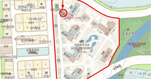 경기도 의왕시 삼동 607 의왕푸르지오포레움2블럭 203동 14층1404호 미지정 경매 물건 이미지
