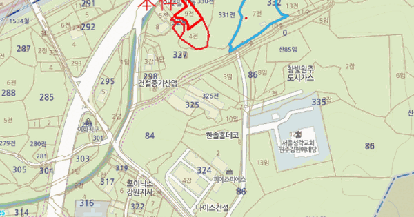 강원특별자치도 원주시 호저면 만종리 327-9  미지정 경매 물건 이미지
