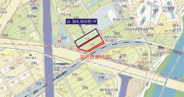 광주광역시 광산구 신가동 593-16  미지정 경매 물건 이미지