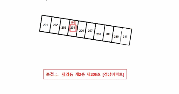 경상남도 사천시 동금동 88-4 라동 2층205호 미지정 경매 물건 이미지