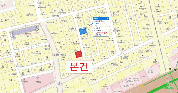 대구광역시 달서구 감삼동 57-19  미지정 경매 물건 이미지