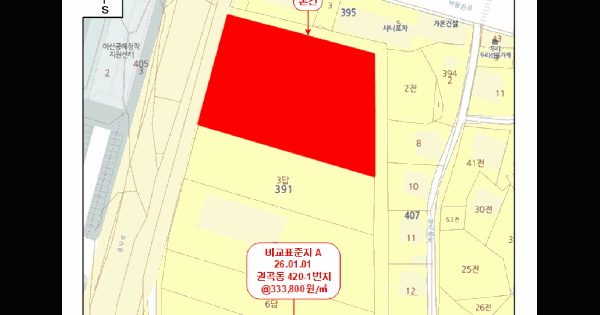 충청남도 아산시 권곡동 391-1  미지정 경매 물건 이미지