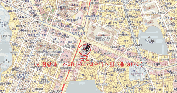 대구광역시 중구 남산동 694-3 반월당아너스제네스타워오피스텔  3층315호 미지정 경매 물건 이미지