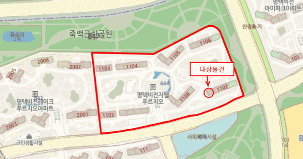 경기도 평택시 용이동 644 신영평택비전지웰푸르지오 1107동 9층904호 미지정 경매 물건 이미지