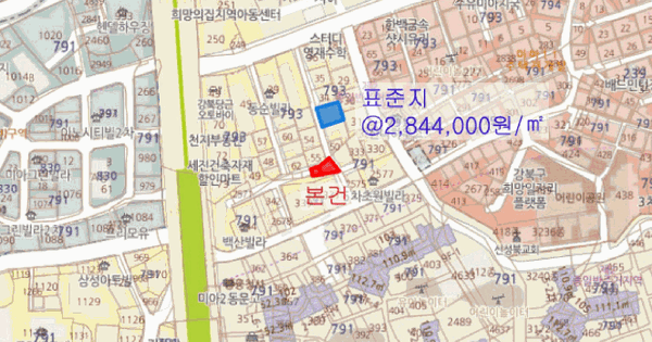 서울특별시 강북구 미아동 791-2564  미지정 경매 물건 이미지