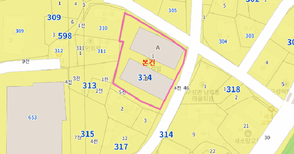 경기도 용인시 기흥구 마북동 314-1 가온누리빌리지 에이동 4층402호 미지정 경매 물건 이미지