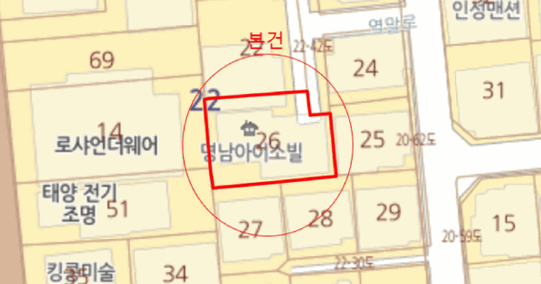 서울특별시 은평구 역촌동 22-26 명남아이소빌  5층502호 미지정 경매 물건 이미지