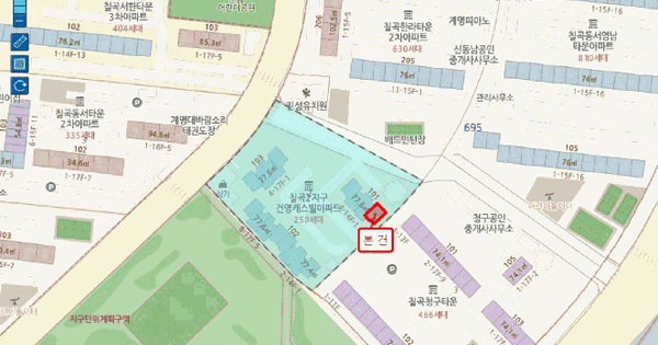 대구광역시 북구 구암동 695-2 칠곡건영아파트 101동 7층701호 미지정 경매 물건 이미지