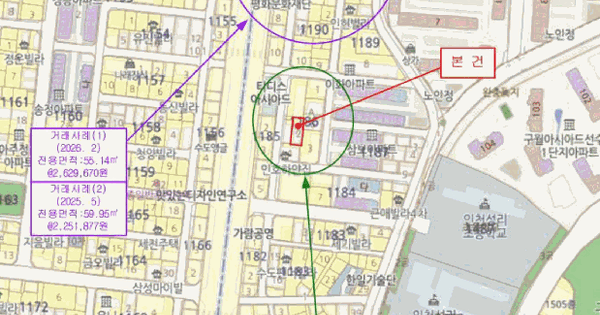 인천광역시 남동구 구월동 1186-7 예승파크빌7차 2동 5층502호 미지정 경매 물건 이미지