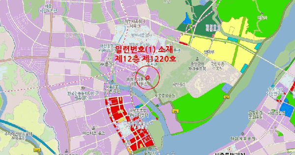 세종특별자치시  어진동 648 2차푸르지오시티  12층1220호 미지정 경매 물건 이미지