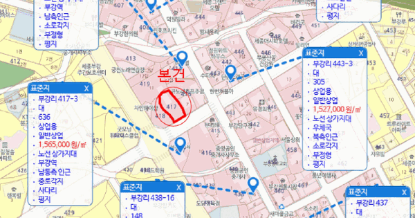 세종특별자치시  부강면 부강리 417  미지정 경매 물건 이미지