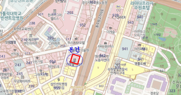 경기도 수원시 팔달구 인계동 953-2  3층302호 미지정 경매 물건 이미지