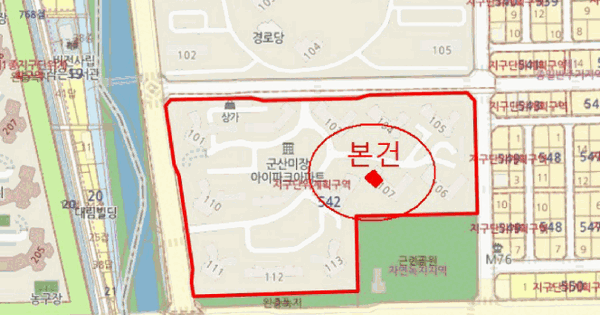 전북특별자치도 군산시 미장동 542 군산미장아이파크 107동 4층404호 미지정 경매 물건 이미지