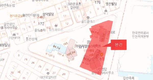 인천광역시 부평구 갈산동 171 부평지웰에스테이트트라이앵글171  1층137호 미지정 경매 물건 이미지