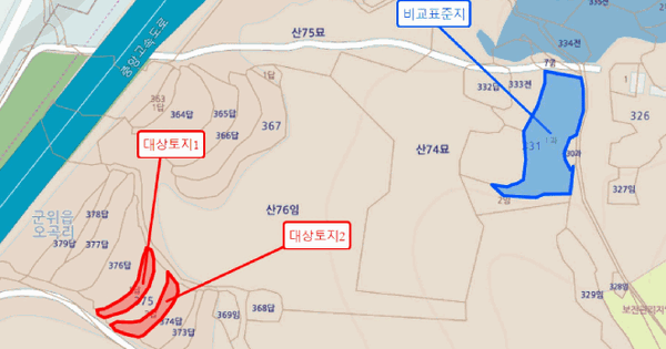 대구광역시 군위군 군위읍 오곡리 375-1  미지정 경매 물건 이미지