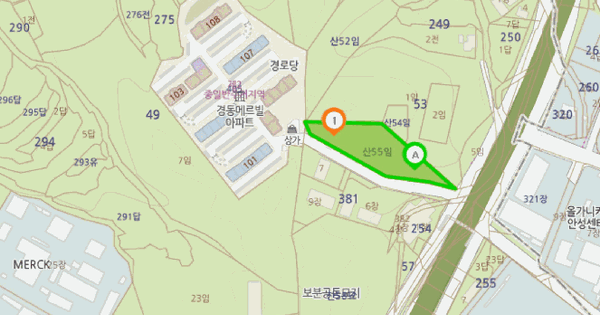 경기도 안성시 미양면 보체리 산55  미지정 경매 물건 이미지