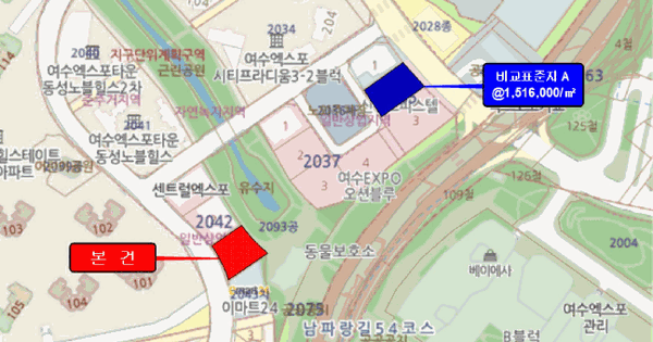 전남광주통합특별시 여수시 덕충동 2042-3  미지정 경매 물건 이미지