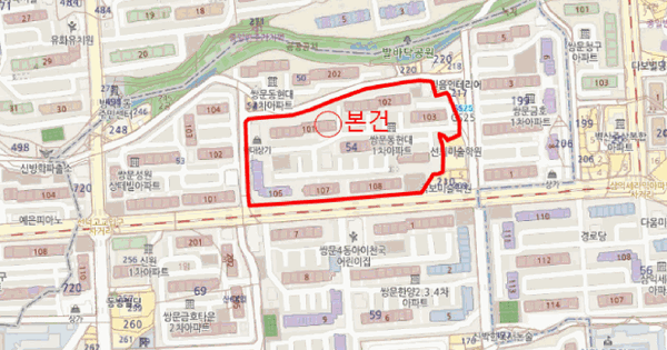 서울특별시 도봉구 쌍문동 54 현대아파트 제101동  제1층 제108호 미지정 경매 물건 이미지