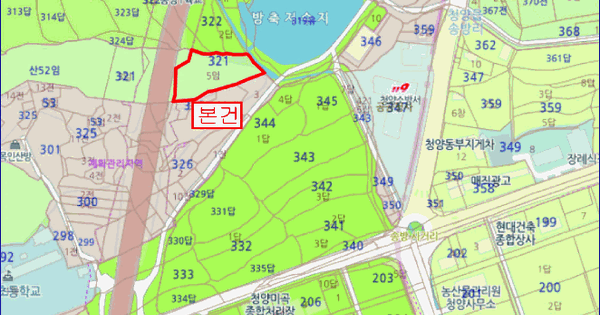 충청남도 청양군 청양읍 송방리 321-5  미지정 경매 물건 이미지