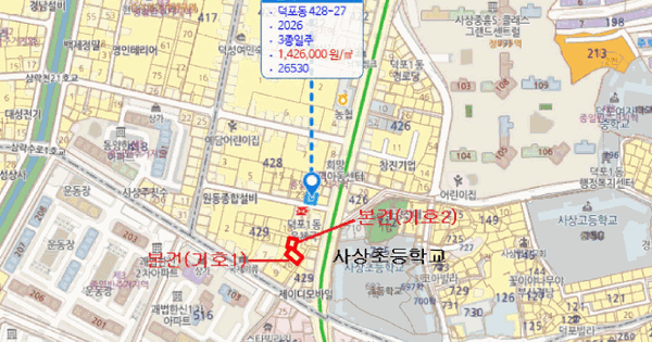 부산광역시 사상구 덕포동 429-8  미지정 경매 물건 이미지