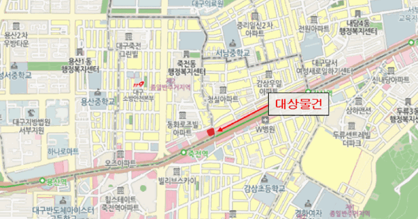 대구광역시 달서구 죽전동 280-6  미지정 경매 물건 이미지