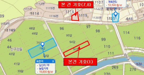 경상남도 하동군 횡천면 남산리 91  미지정 경매 물건 이미지