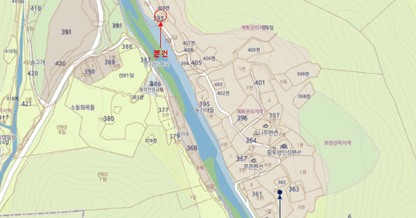 강원특별자치도 횡성군 갑천면 전촌리 393  미지정 경매 물건 이미지