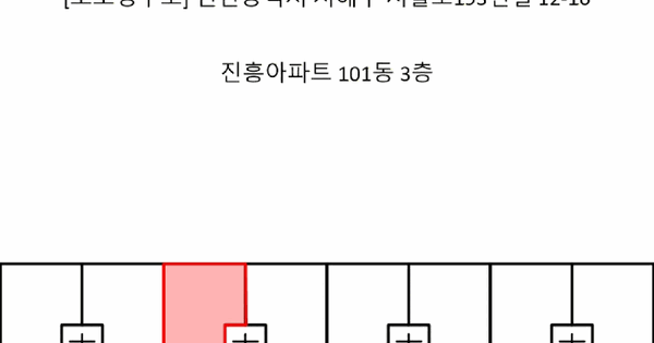 인천광역시 서해구 가정동 562-2 진흥아파트 101동 3층303호 미지정 경매 물건 이미지